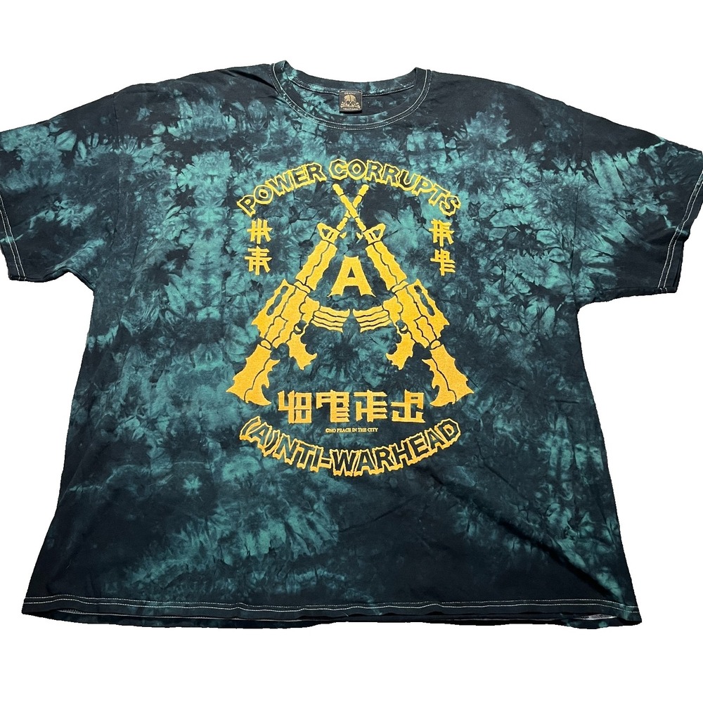 RARE Death Traitors x Alexander Heir T Shirt Men's 2XL Tie Dye Anti Warhead